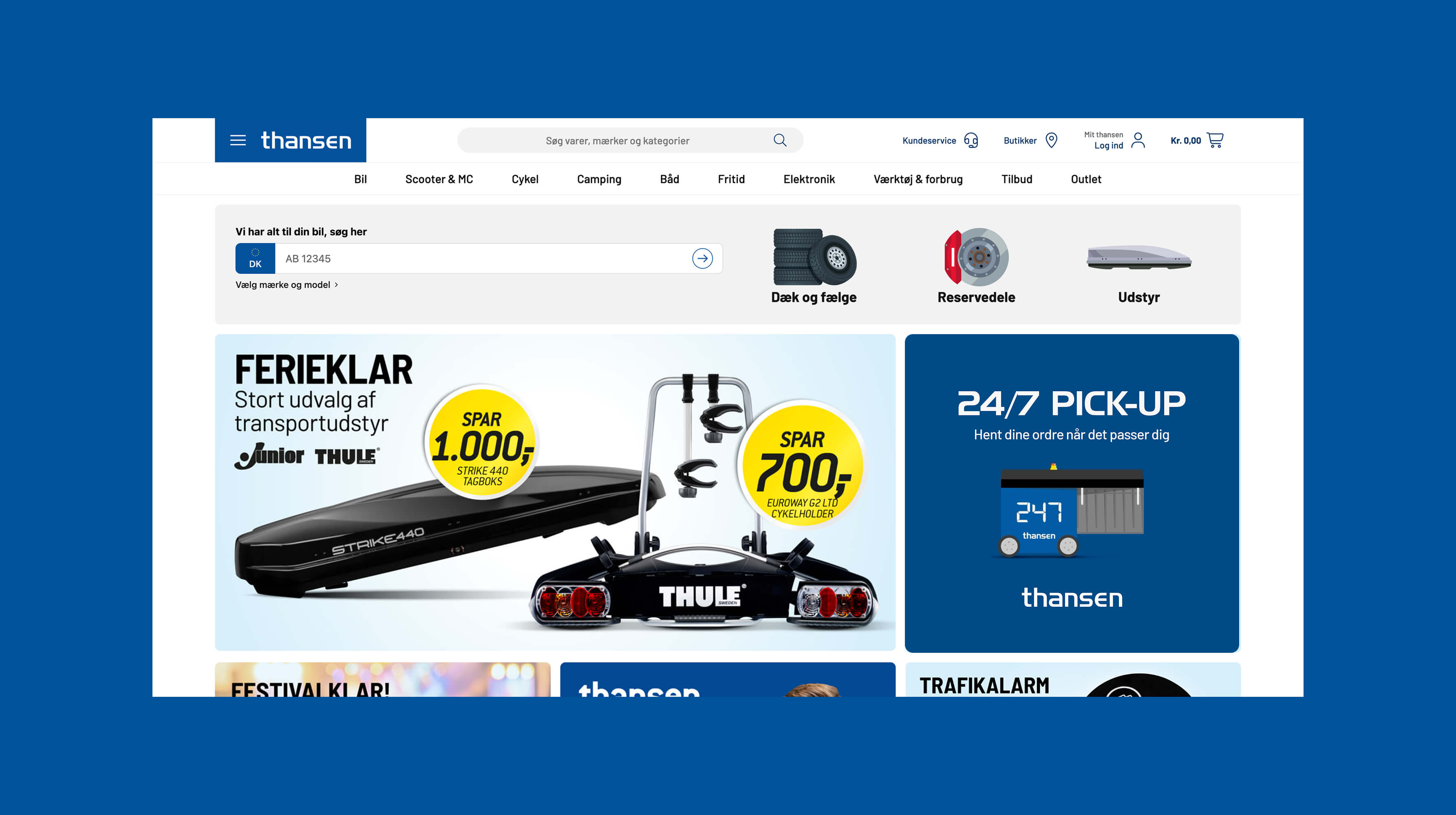 Designretning for 24/7 PICK-UP før købet